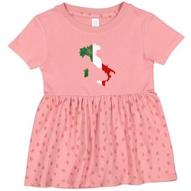 inktastic Italian Map Flag Infant Dress 18 Months Mauve with Speckles 2f09d