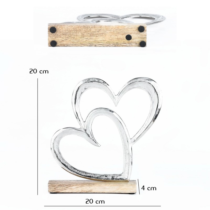 Marrakech Heart Decorative Stand, 20 cm, Large Decorative Object, Amour