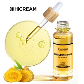 Hicream Turmeric Vitamin C Serum for all skin types,smoothing,moisturizing,Reduces Hyperpigmentation,Sun Spot,Improve Skin Tone Lightweight Skincare - Specification: Toner