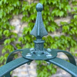 Erva Steel XL Garden Obelisk - 7 ft Tall Trellis for Climbing Plants - Verdigris Green Finish - Heavy Duty Support for Roses or Tomatoes - Made in USA