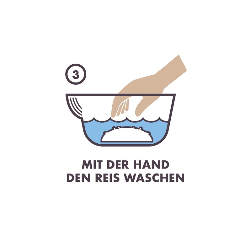 Reishunger Rice Washing Bowl (2L/26cm) for Washing Rice and Vegetables