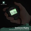 Luminous Stopwatch - Sports Stopwatch Timer with Clock Calendar Alarm,