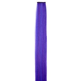 WIG ME UP - YZF-P1S18-T2420TTF2517 Clip-In Hair Extensions Straight Purple Violet Blue Mix 45 cm