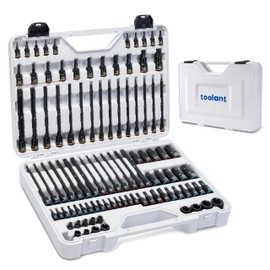 toolant 98 PCS Master Allen And Torx Bit Socket Set, Hex/Torx/E-torx Bit Set,1/4", 3/8" And 1/2" Drive,S2 Alloy Steel, 2 PCS For Critical Size