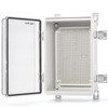 QILIPSU Outdoor WiFi Enclosure, 11.4"x7.5"x5.5" Waterproof Electrical Junction Box IP67