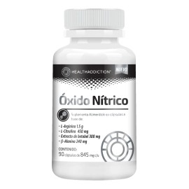 Healthaddiction Óxido Nítrico Suplemento Rendimiento Deportivo Circulación Arginina Citrulina Beta Alanina Cápsulas 845