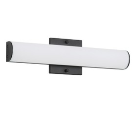 BICRINK Matte Black Vanity Light Bar 16" Dimmable 15W 5500K Modern Bathroom Light Fixtures Over Mirror LED Matte Black Vanity Lights for Bathroom, Black Bathroom Light Bar Bathroom Wall Light Fixtures