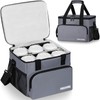 FREEAMG Reusable 6 Cups Drink Carrier, Portable Insulated Drink Caddy