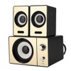 SADA 2.1 Stereo Surrounding Computer Laptop Speakers Clear PC Speakers