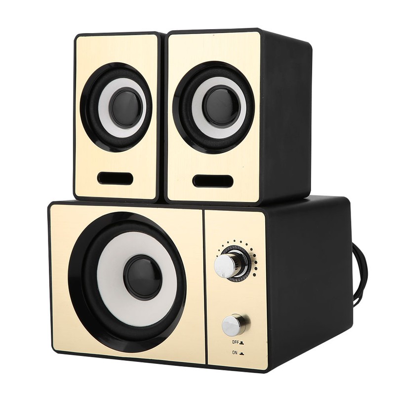SADA 2.1 Stereo Surrounding Computer Laptop Speakers Clear PC Speakers