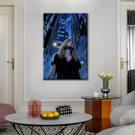 ATDMS Paint by Number for Adult Beginner DIY Woman City View Paint by Number with Frame Paint by Number with Easel for Wall Hanging Home Room Decor 7.87x11.81 Inch