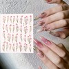 Floral Nail Art Stickers 2 Sheets Self Adhesive Tulip Design