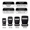 IPEA Plastic Buckles for Backpacks, Bags, Accessories - Pack of