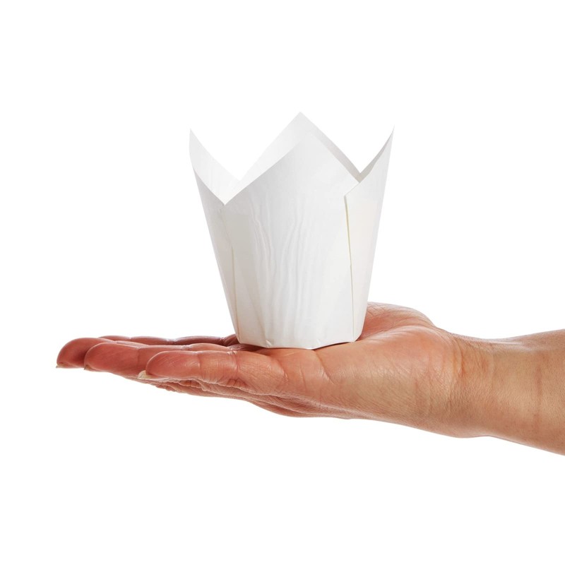 Juvale Cupcake Liners Tulip 100-Piece - Bulk Decorative Paper Cupcake