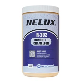 Delux Concrete Cleaner - Concrete Chameleon Concentrated Concrete Cleaner – 2lb Industrial Strength for Deep Cleaning Driveways, Garages, Sidewalks, and More – Removes Oil, Grease, and Stubborn Stains