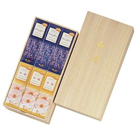 かたりべ 桐箱 ラベンダー・白梅 サック6入