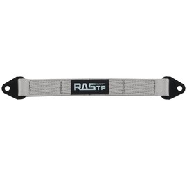 RASTP Limit Strap, Premium Quad Wrap Limit Strap Car Hauler Axle Straps Truck Wrecker Wheel Tie Down Strap with 10,000 Lb Webbing Strength (18 Inch,Gray)