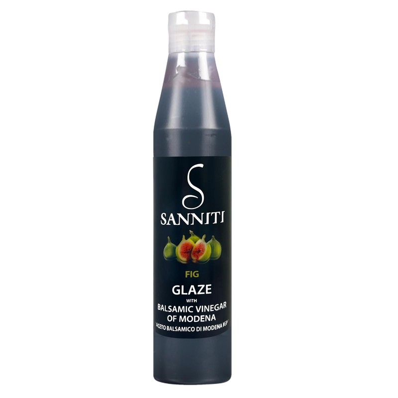 Sanniti Italian Balsamic Vinegar FIG Glaze, 12.9 Ounce (Pack of