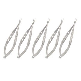 OdontoMed2011® 5 Pieces McPherson VANNAS Micro Scissors 7MM Blade 4" Curved ODM