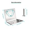 Silver Stainless Steel Corner Bracket,Joint Right Angle Bracket,L Shape Heavy