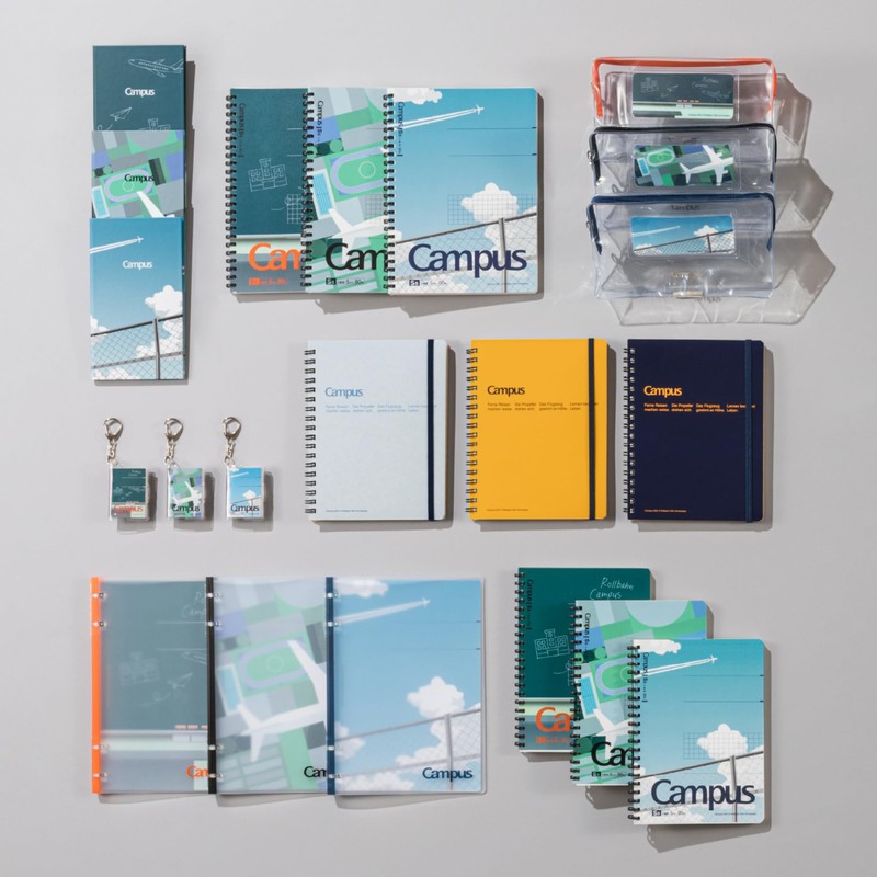 Kokuyo CRCF-VBF231-L1 Campus x Rolleburn Classical Pouch Rooftop