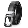 JasGood Men's Leather Belt Automatic Ratchet Belt for Men Leather