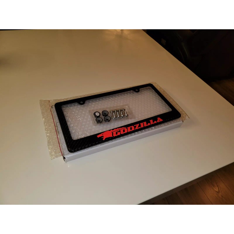 Godzilla GTR (Red) Godzilla GTR 100% Carbon Fiber License Plate