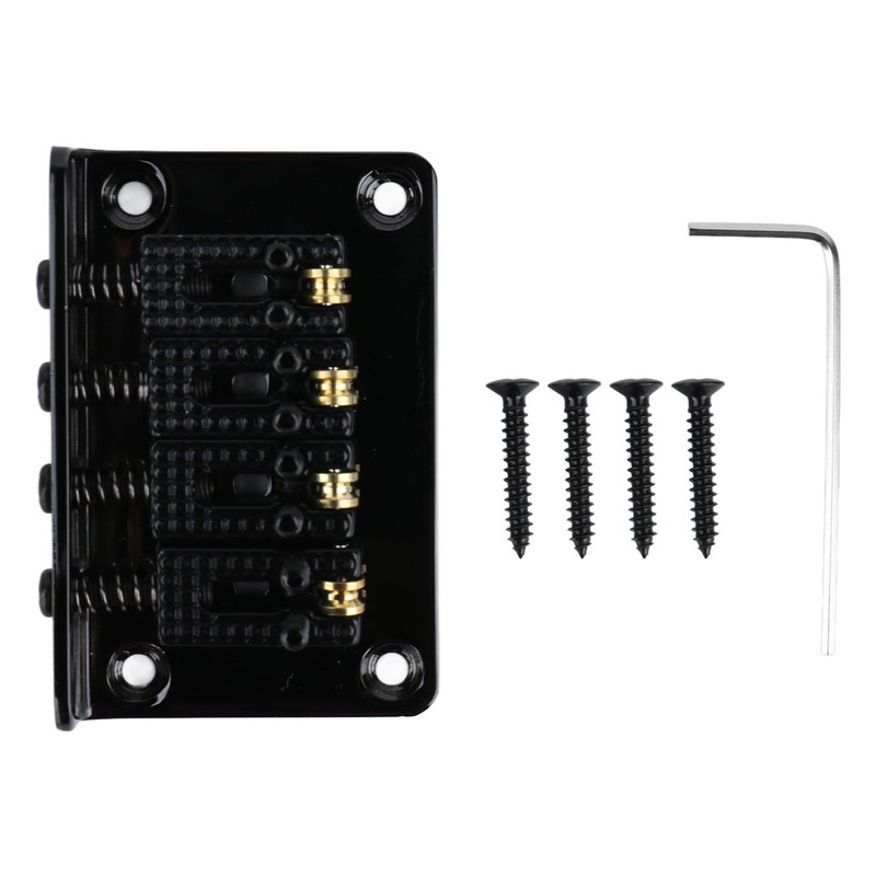 4 String Guitar Bridge Metal Enhanced Sound Stylish Electric Guitar