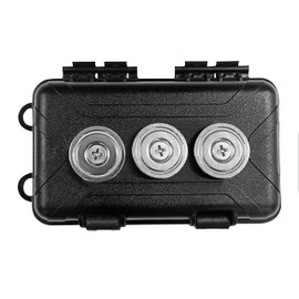 SunHalo Gear Upgraded Magnetic Lock Box for Under Car,Magnetic Box Holder For Car Keys,Waterproof Hide A Key Magnet For Car and Vehicle,Large Hide Box Magnetic Case for Car,3 Super Strong Magnets