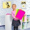 HERMA 19658 Portfolio Folders A4 Translucent Neon Green, Pack of