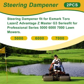 116-0027 Steering Dampener Compatible with Exmark Next Lazer Z, Toro Z Master G3 Series Professional Series 5000 6000 7000 Lawn Tractor Replace 109-9820 142-8117 241-076, 2 Pack