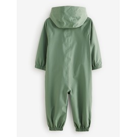 NEXT Wasserdichter Matschanzug mit Fleecefutter Khaki Grün 12-18 Monate