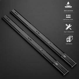 Ravinte 24 Inch Soft Close Drawer Slides 10 Pairs 20 Pack Black Full Extension Ball Bearing Drawer Glide Side Mount