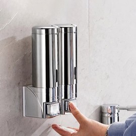 Dispenser, shampoo bottle, liquid soap, stainless steel 2-bore, hotel bathroom supplies, shampoo bottle District 2