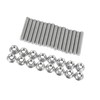 Hihaha 16pcs Stainless Steel Exhaust Manifold Bolt Stud Hardware for