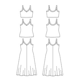 True Bias LLC Zoey Sizes 14-32 Pattern, White