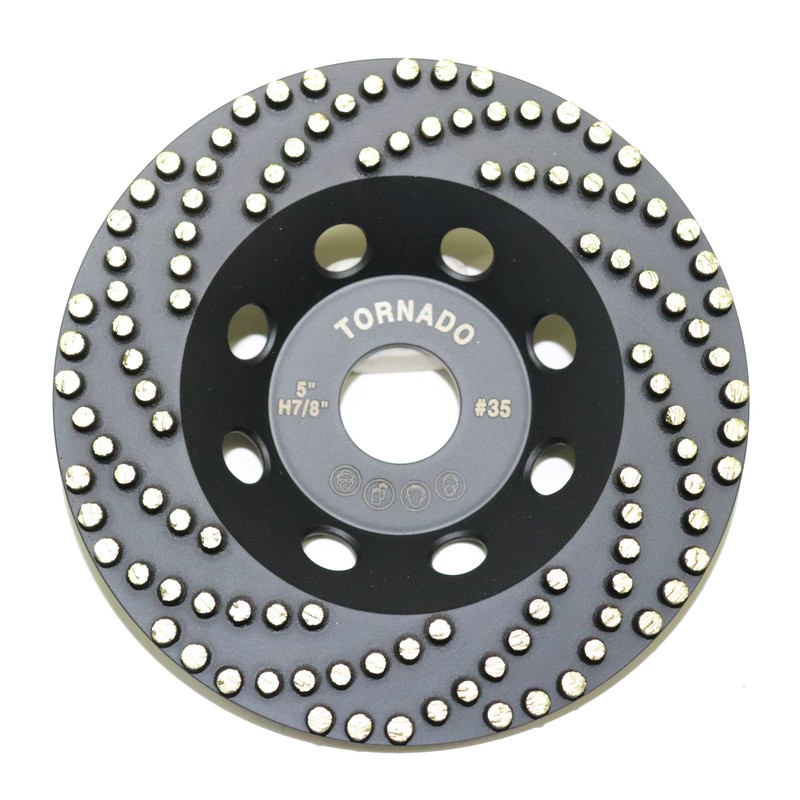 Tornado 5" Diamond Cup Grinding Removing Disc Wheel with CDB