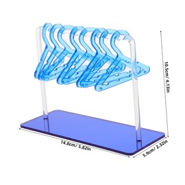 Baluue Acrylic Jewelry Organizer Stand Versatile Earring Hanger Display for Necklaces Bracelets and Chokers Space Saving Design for Vanities and Dressers Acrylic Jewelry Rack Gem Blue