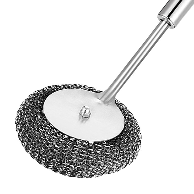 Scourer Stainless Steel Scourer Scourer Scouring Brush with Handle Scouring