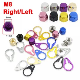 UCCKEYI Baitcasting Fishing Reel Screw Nut Locking Cap Crank Handle Compatible with Abu Daiwa Okuma (Grey,Right)