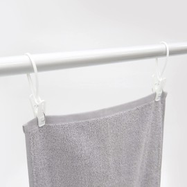 Towa Sangyo Neosul Clothespins Pinch with String White Approx. 1.4 x 0.5 x 4.7 inches (3.5 x 1.2 x 12 cm), Pack of 12