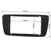 tomzz Audio 2449-031 Double DIN Radio Faceplate Compatible with Seat