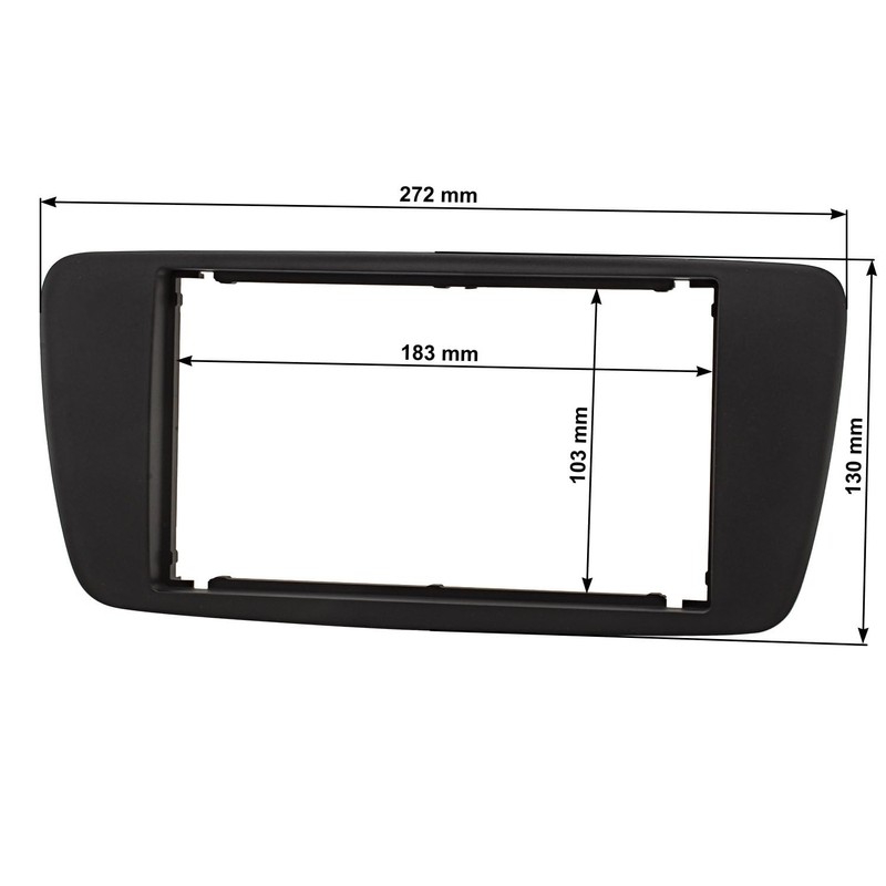 tomzz Audio 2449-031 Double DIN Radio Faceplate Compatible with Seat