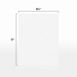 LUXPaper 8.5” x 11” Cardstock for Crafts and Cards in 236 lb. Brilliant White - 100% Cotton, Scrapbook Supplies, 50 Pack (White)
