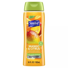 Suave Essentials Gentle Body Wash, 18 oz (Choose Your Scent) - Mango & Citrus