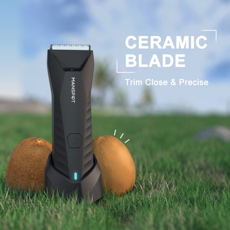 MANSPOT Manscape Body & Pubic Hair Trimmer for Men, Electric