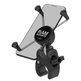RAM MOUNTS X-Grip Large Phone Mount with RAM Snap-Link Tough-Claw RAM-HOL-UN10-400U for Motorcycle, ATV/UTV, Bike