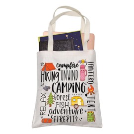 Love To Camp Waterproof Travel Bag Camping Forest Fish Adventure Shopping Bag Camper Life Gift, Camping, Medium