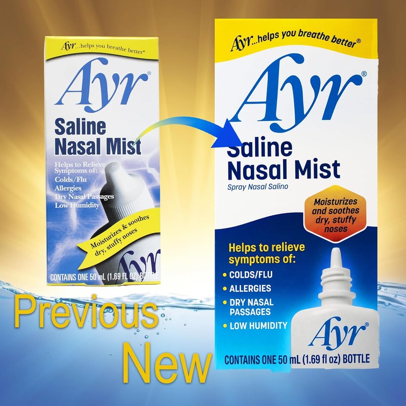 Ayr Saline Nasal Mist Spray 50 mL – Non Medicated