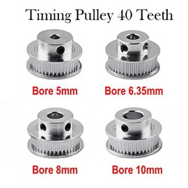 1x Belt Pulley, GT2-30/36 / 40/48 / 60T Aluminium Alloy Pulley, 17 Sizes Bore for 3D Printer (Please check the size on picture before you buy it)